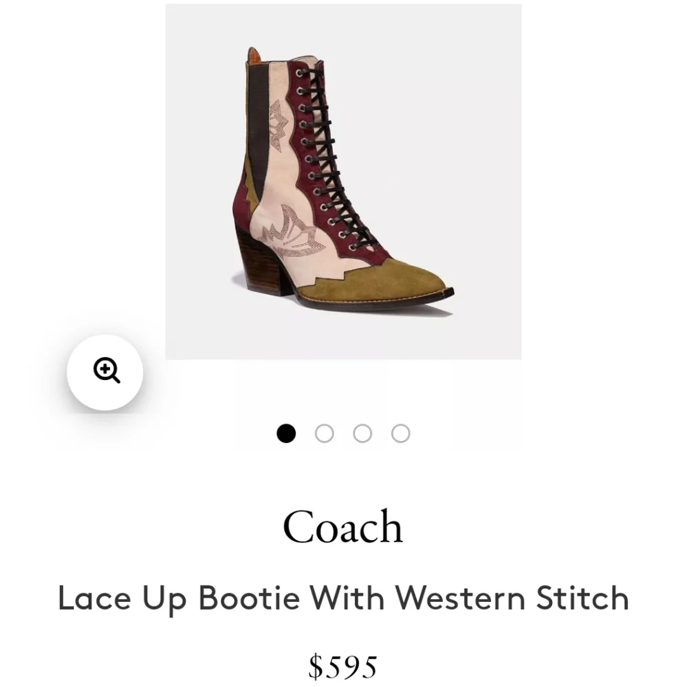 Deadstock Coach lace up bootie - Picture 5 of 16